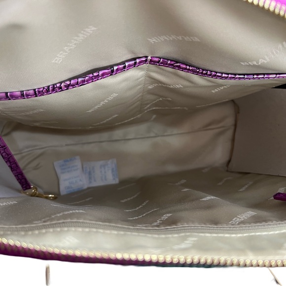 Brahmin NWT Large Duxbury Hyacinth Ombré Mini Leather Melbourne Bag (P041) - Picture 8 of 13